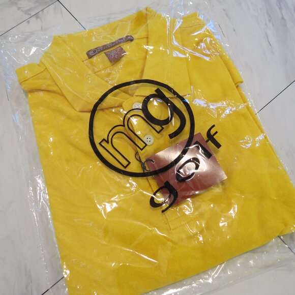 Trio of Brand New Golf/Tennis Shirts, L. Orange, Green, Yellow. - Picture 6 of 9